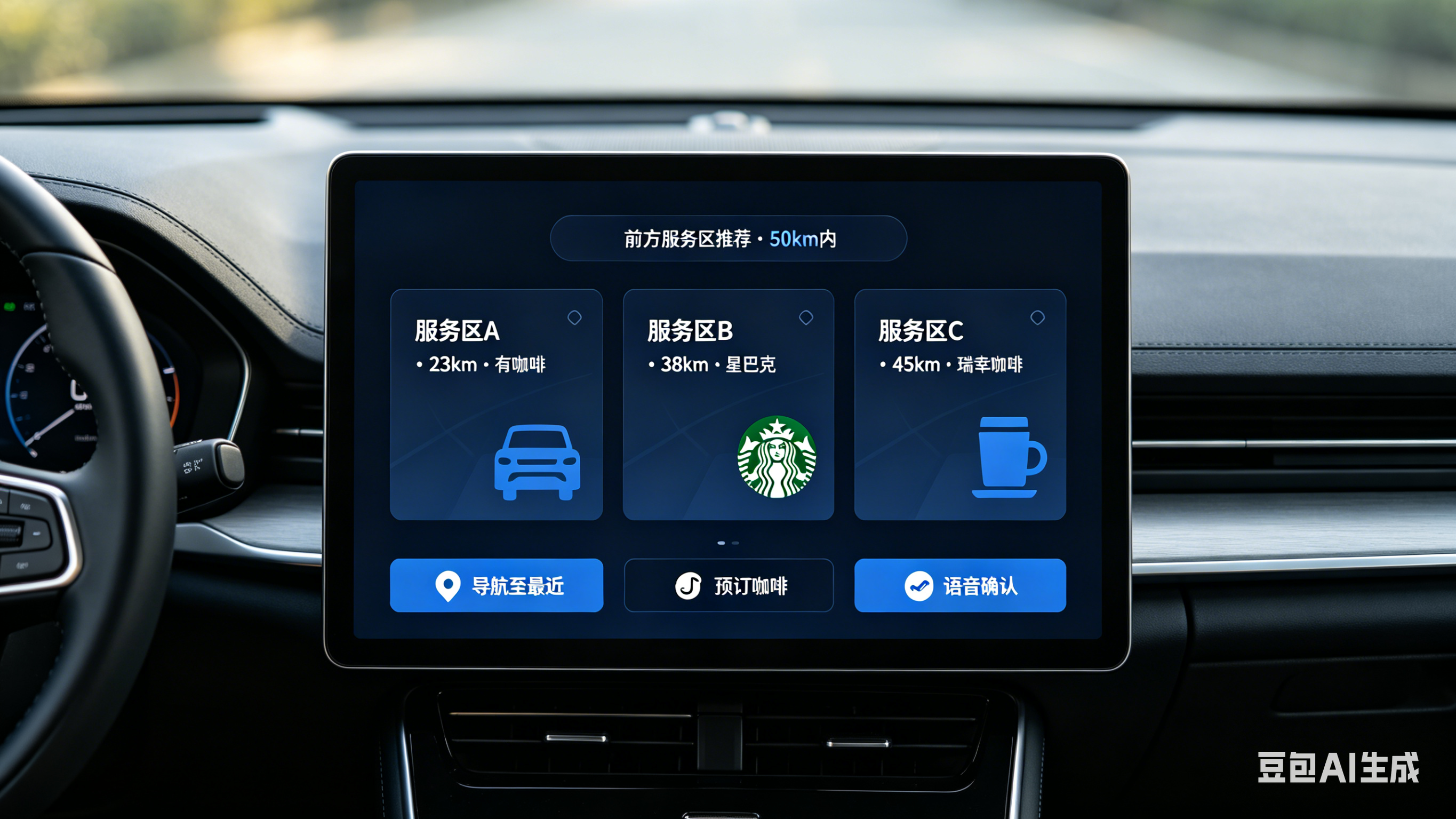 座舱界面示例